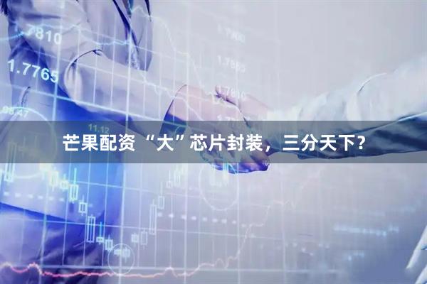 芒果配资 “大”芯片封装，三分天下？