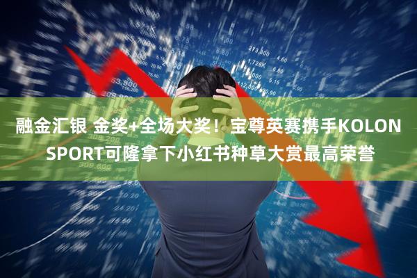 融金汇银 金奖+全场大奖！宝尊英赛携手KOLON SPORT可隆拿下小红书种草大赏最高荣誉